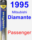 Passenger Wiper Blade for 1995 Mitsubishi Diamante - Hybrid