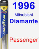 Passenger Wiper Blade for 1996 Mitsubishi Diamante - Hybrid