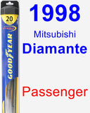 Passenger Wiper Blade for 1998 Mitsubishi Diamante - Hybrid