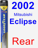 Rear Wiper Blade for 2002 Mitsubishi Eclipse - Hybrid