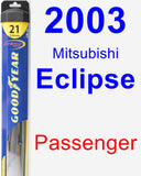 Passenger Wiper Blade for 2003 Mitsubishi Eclipse - Hybrid