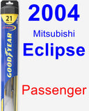 Passenger Wiper Blade for 2004 Mitsubishi Eclipse - Hybrid