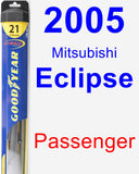 Passenger Wiper Blade for 2005 Mitsubishi Eclipse - Hybrid