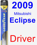 Driver Wiper Blade for 2009 Mitsubishi Eclipse - Hybrid