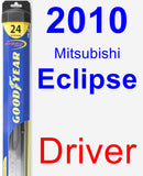 Driver Wiper Blade for 2010 Mitsubishi Eclipse - Hybrid