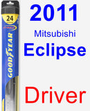 Driver Wiper Blade for 2011 Mitsubishi Eclipse - Hybrid