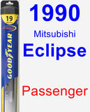 Passenger Wiper Blade for 1990 Mitsubishi Eclipse - Hybrid