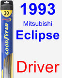 Driver Wiper Blade for 1993 Mitsubishi Eclipse - Hybrid