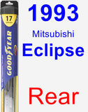 Rear Wiper Blade for 1993 Mitsubishi Eclipse - Hybrid