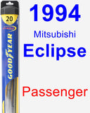 Passenger Wiper Blade for 1994 Mitsubishi Eclipse - Hybrid