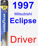 Driver Wiper Blade for 1997 Mitsubishi Eclipse - Hybrid