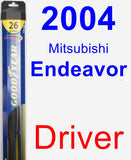 Driver Wiper Blade for 2004 Mitsubishi Endeavor - Hybrid