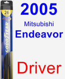 Driver Wiper Blade for 2005 Mitsubishi Endeavor - Hybrid