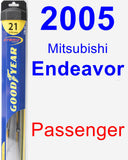 Passenger Wiper Blade for 2005 Mitsubishi Endeavor - Hybrid