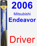 Driver Wiper Blade for 2006 Mitsubishi Endeavor - Hybrid