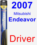 Driver Wiper Blade for 2007 Mitsubishi Endeavor - Hybrid