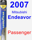 Passenger Wiper Blade for 2007 Mitsubishi Endeavor - Hybrid