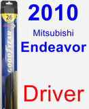Driver Wiper Blade for 2010 Mitsubishi Endeavor - Hybrid