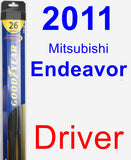 Driver Wiper Blade for 2011 Mitsubishi Endeavor - Hybrid