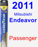 Passenger Wiper Blade for 2011 Mitsubishi Endeavor - Hybrid