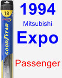 Passenger Wiper Blade for 1994 Mitsubishi Expo - Hybrid