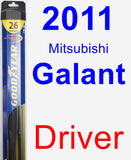 Driver Wiper Blade for 2011 Mitsubishi Galant - Hybrid