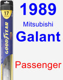 Passenger Wiper Blade for 1989 Mitsubishi Galant - Hybrid