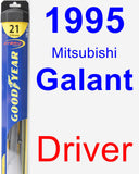 Driver Wiper Blade for 1995 Mitsubishi Galant - Hybrid