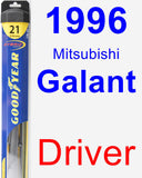 Driver Wiper Blade for 1996 Mitsubishi Galant - Hybrid