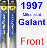 Front Wiper Blade Pack for 1997 Mitsubishi Galant - Hybrid