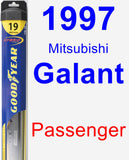 Passenger Wiper Blade for 1997 Mitsubishi Galant - Hybrid