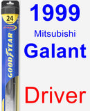 Driver Wiper Blade for 1999 Mitsubishi Galant - Hybrid