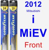 Front Wiper Blade Pack for 2012 Mitsubishi i-MiEV - Hybrid