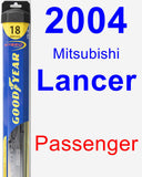 Passenger Wiper Blade for 2004 Mitsubishi Lancer - Hybrid