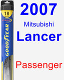 Passenger Wiper Blade for 2007 Mitsubishi Lancer - Hybrid