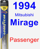 Passenger Wiper Blade for 1994 Mitsubishi Mirage - Hybrid
