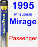 Passenger Wiper Blade for 1995 Mitsubishi Mirage - Hybrid