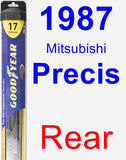 Rear Wiper Blade for 1987 Mitsubishi Precis - Hybrid