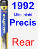 Rear Wiper Blade for 1992 Mitsubishi Precis - Hybrid