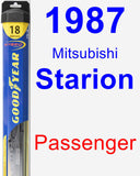 Passenger Wiper Blade for 1987 Mitsubishi Starion - Hybrid