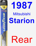 Rear Wiper Blade for 1987 Mitsubishi Starion - Hybrid