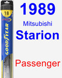 Passenger Wiper Blade for 1989 Mitsubishi Starion - Hybrid