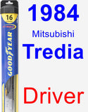 Driver Wiper Blade for 1984 Mitsubishi Tredia - Hybrid