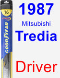 Driver Wiper Blade for 1987 Mitsubishi Tredia - Hybrid