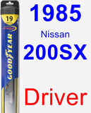 Driver Wiper Blade for 1985 Nissan 200SX - Hybrid