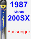 Passenger Wiper Blade for 1987 Nissan 200SX - Hybrid