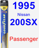 Passenger Wiper Blade for 1995 Nissan 200SX - Hybrid