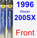 Front Wiper Blade Pack for 1996 Nissan 200SX - Hybrid