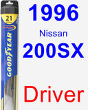 Driver Wiper Blade for 1996 Nissan 200SX - Hybrid