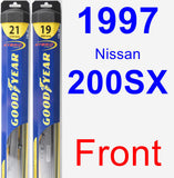 Front Wiper Blade Pack for 1997 Nissan 200SX - Hybrid